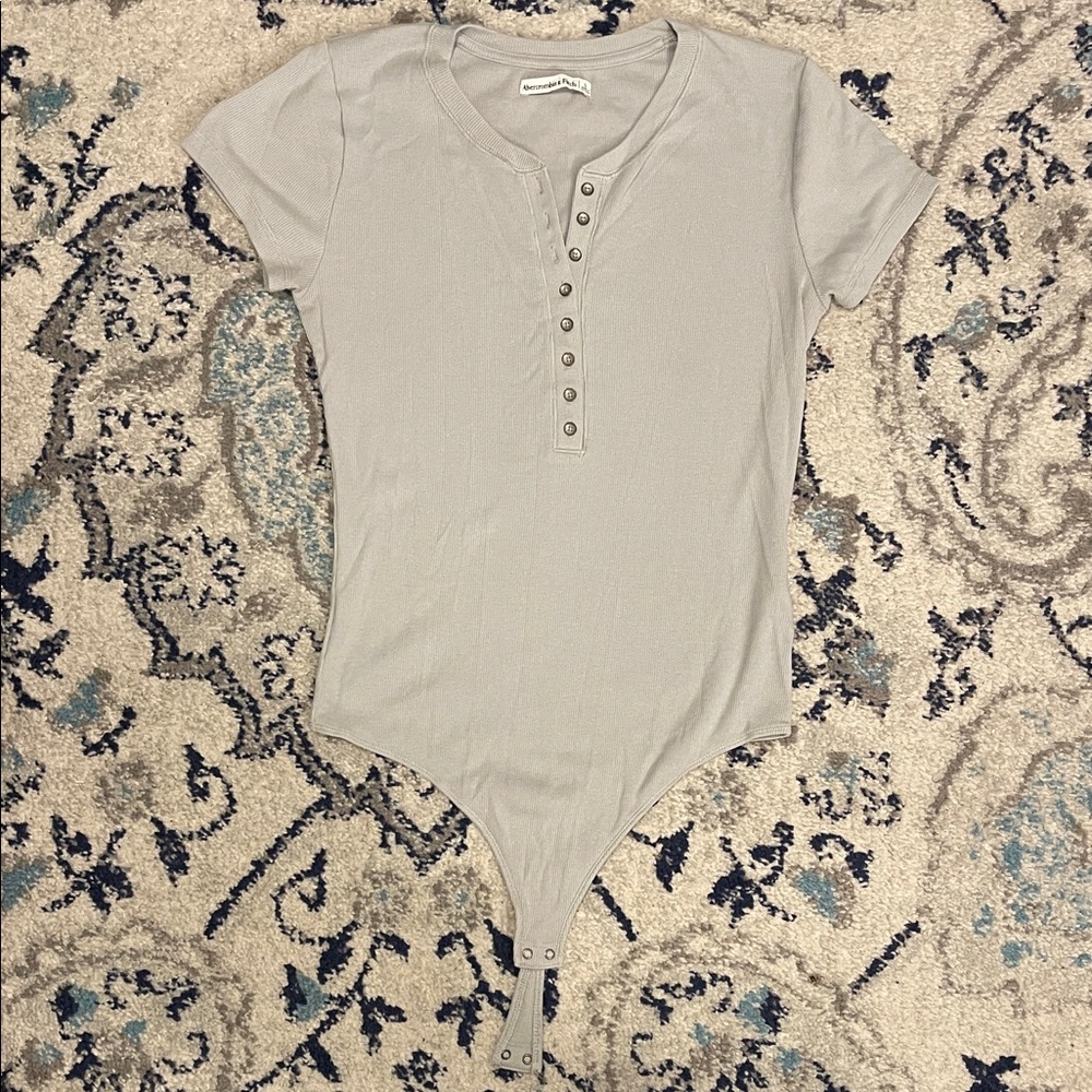 Gray Abercrombie Bodysuit